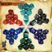 DND Polyhedral Dice Set - 6 Sets with Free Drawstring Bags and PU Leather Tray - Buy Online on SooperMarket.com