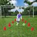 WOWGEEK 7 Inch Plastic Training Traffic Cones - Set of 10 Red Safety Cones for Soccer, Football, and Sport Training - Buy Online on SooperMarket.com