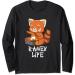 Ramen Life Red Panda Japanese Food Anime Soba Noodles Long Sleeve T-Shirt