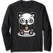 Bubble Boba Tea Kawaii Panda Bear Tapioca Milk Tea Gift Long Sleeve T-Shirt