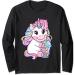 Kawaii Bubble Tea | Unicorn Boba Tea for Milk Tea Lover Long Sleeve T-Shirt