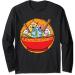 Anime Cat Japanese Ramen Noodles I Funny Ramen Long Sleeve T-Shirt