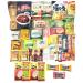 Asian Snack Box Variety Pack - 40 Count Individual Wrapped Gift Care Package Bundle Sampler Assortment Mix Japanese Korean Candy Chips Cookies Ramen Gummy Treats for Kids Adults College Students