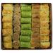 Gulluoglu Assorted Turkish Baklava 36 pieces (2.54 lb- 1150 gr), Metal Tin Box