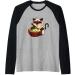 Siamese Cat Ramen Japanese Ramen Life Noodle Raglan Baseball Tee