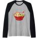 Anime Japanese Dog Ramen Kawaii Ramen Noodle Life Raglan Baseball Tee