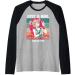 Just a girl who loves boba and Skiing kawaii Raglan Baseball Tee
