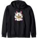 Kawaii Cat Neko Eating Ramen Noodle Soup Japanese Aesthetic Zip Hoodie
