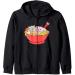 Anime Japanese Cat Ramen Kawaii Ramen Noodle Life Zip Hoodie