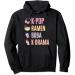 K-Pop Ramen Bubble Tea Boba Japanese Noodles Bowl Kpop Gift Pullover Hoodie