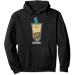 Boba Bubble Pearl Milk Tea Tapioca balls with straw Pullover Hoodie