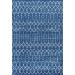JONATHAN Y Moroccan HYPE Boho Vintage Diamond Indoor Area 5 X 8 - Blue/White - Buy Online on SooperMarket.com