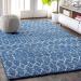 JONATHAN Y Moroccan HYPE Boho Vintage Diamond Indoor Area 5 X 8 - Blue/White